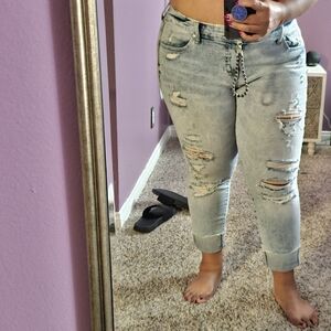 Torrid distressed boyfriend jean